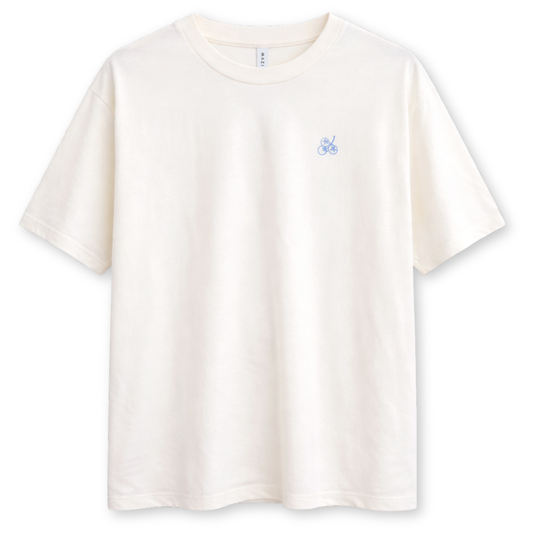 MAZINE || WOMANS BACK PRINT T-SHIRT OFFWHITE HALAL