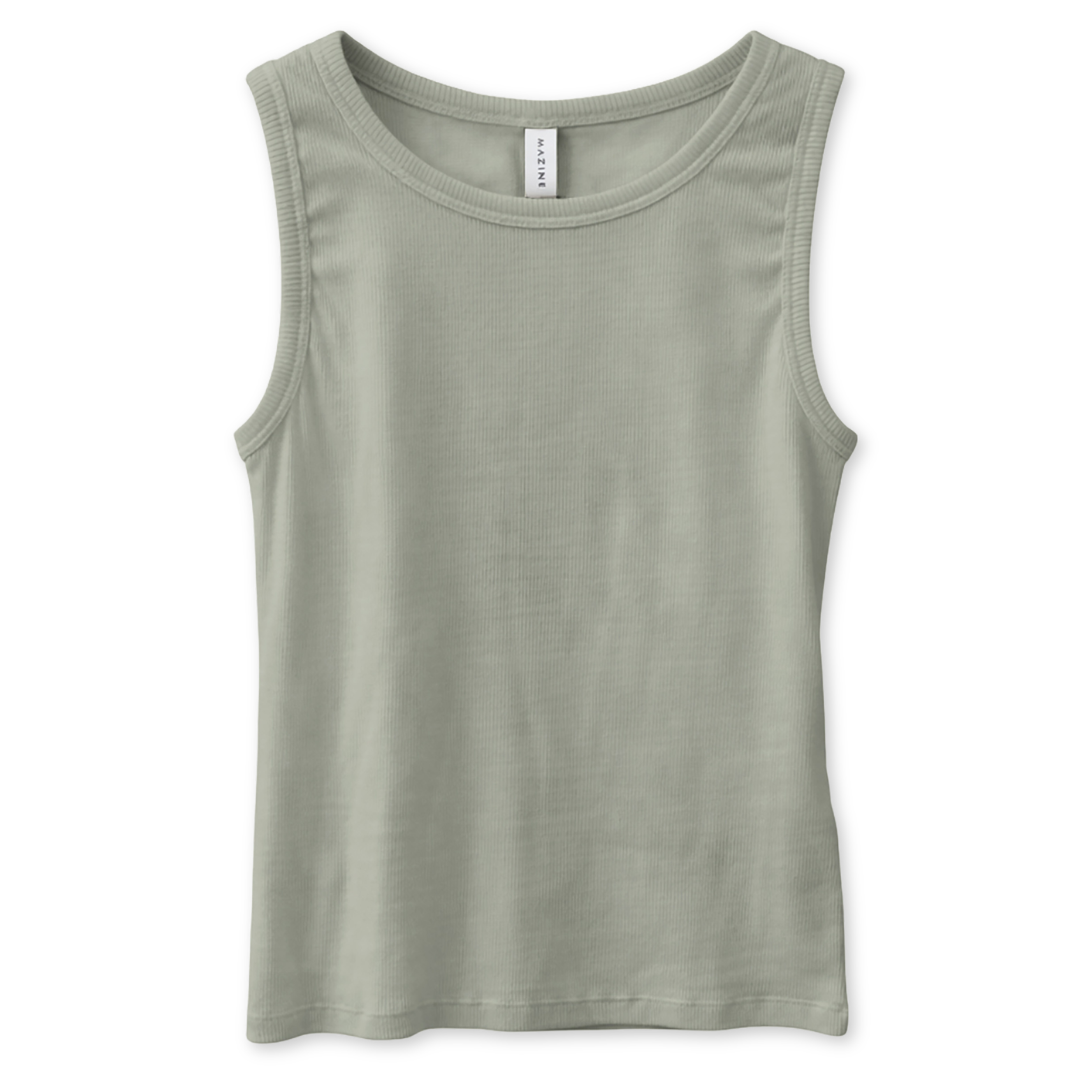 MAZINE || WOMANS BASIC TANKTOP EUCALYPTUS