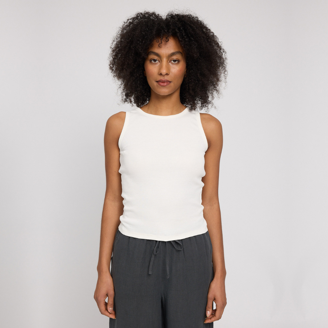 MAZINE || WOMANS BASIC TANKTOP OFF WHITE