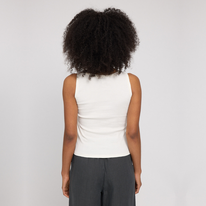 MAZINE || WOMANS BASIC TANKTOP OFF WHITE