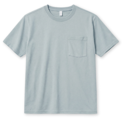 MAZINE || MENS CHEST POCKET T-SHIRT ICE BLUE