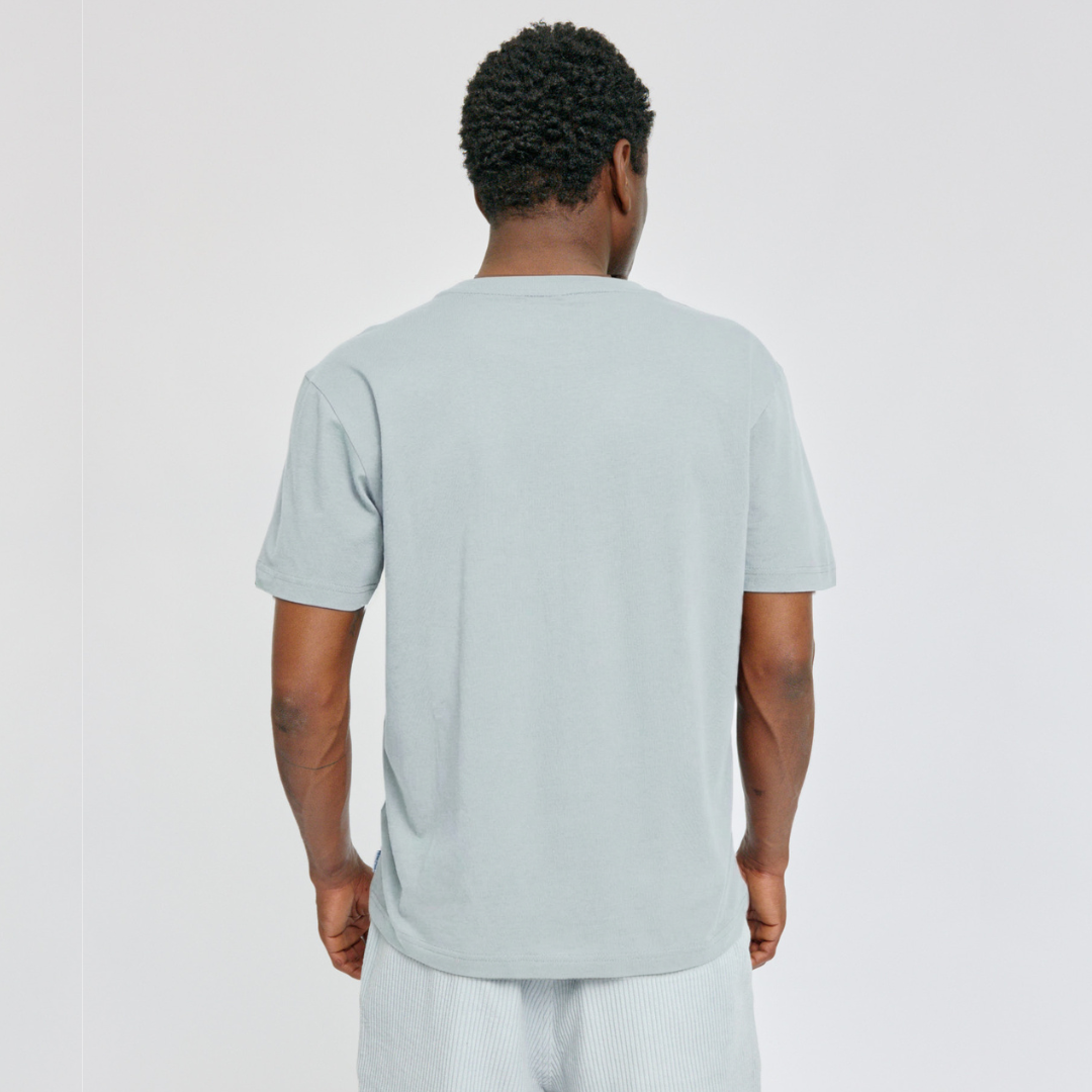 MAZINE || MENS CHEST POCKET T-SHIRT ICE BLUE
