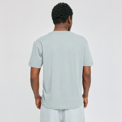 MAZINE || MENS CHEST POCKET T-SHIRT ICE BLUE