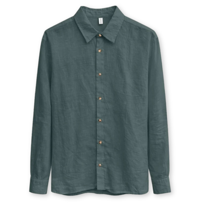 MAZINE || CLASSIC LINEN SHIRT BOTTLE HERREN