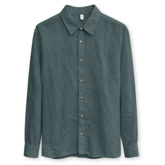 MAZINE || CLASSIC LINEN SHIRT BOTTLE HERREN