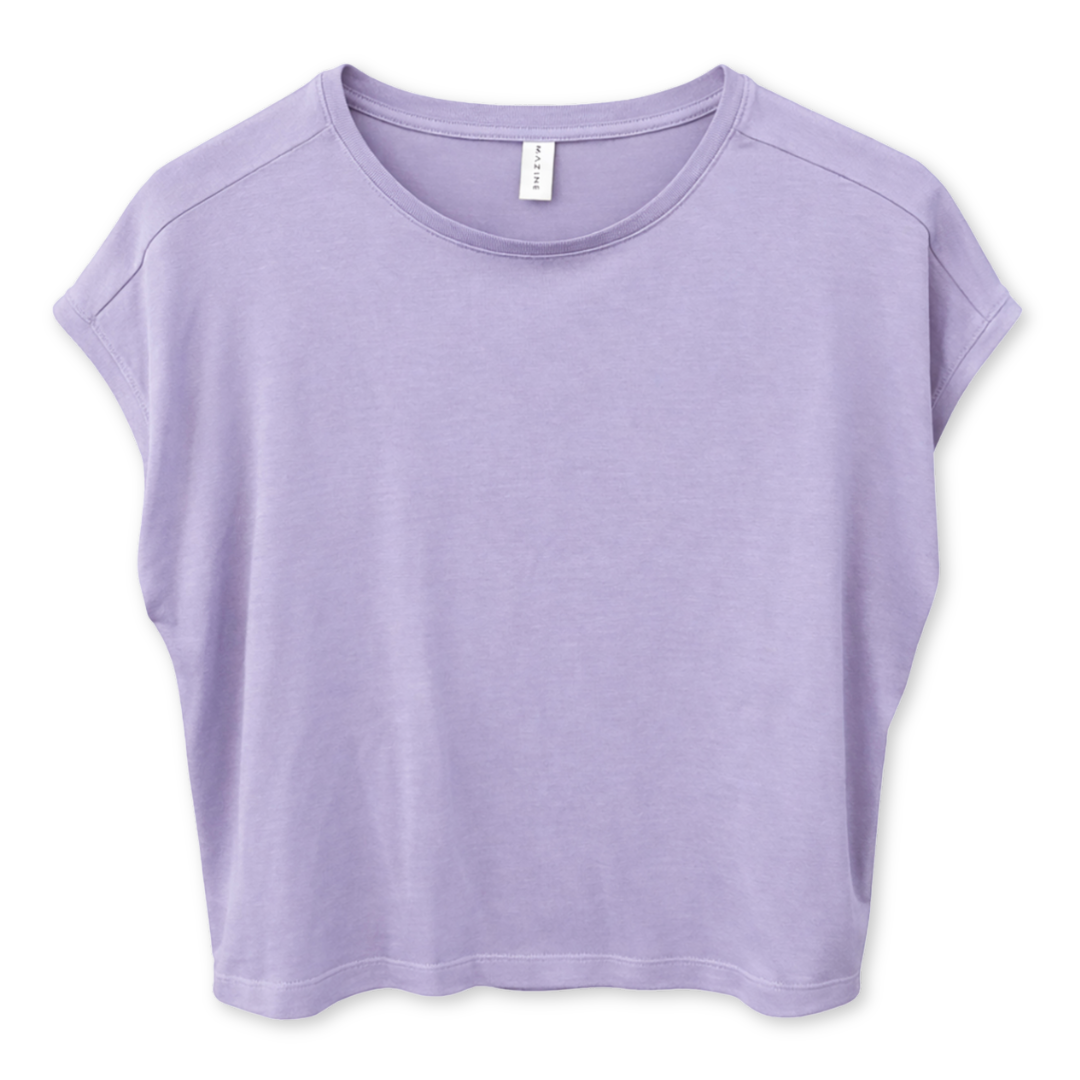 MAZINE || ECOVERO VISCOSE BASIC T-SHIRT LAVANDER
