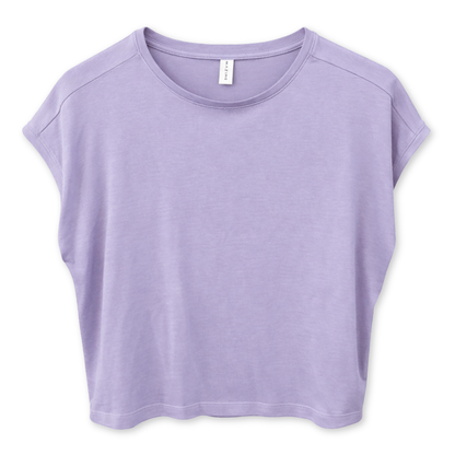 MAZINE || ECOVERO VISCOSE BASIC T-SHIRT LAVANDER