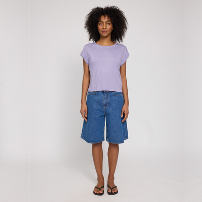 MAZINE || ECOVERO VISCOSE BASIC T-SHIRT LAVANDER