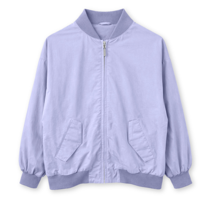 MAZINE || LOOSE FIT COTTON BOMBER CORNFLOWER WOMAN