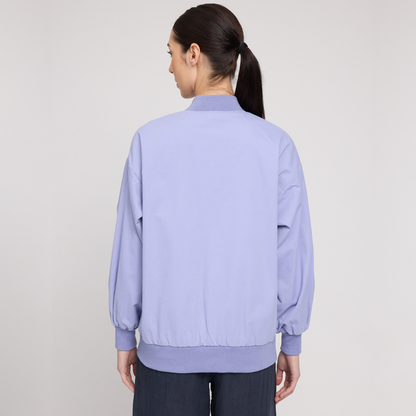 MAZINE || LOOSE FIT COTTON BOMBER CORNFLOWER WOMAN