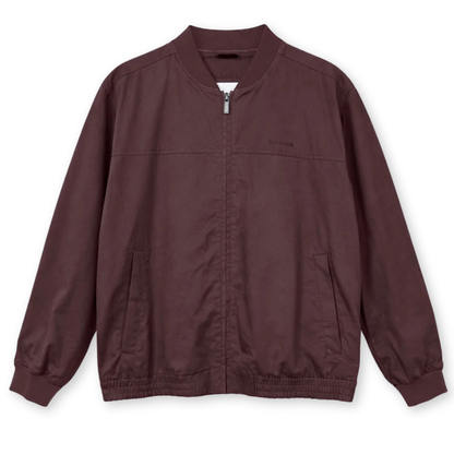 MAZINE || NATURAL BOMBER JACKET DARK CHOCOLATE MEN
