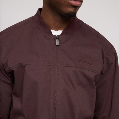 MAZINE || NATURAL BOMBER JACKET DARK CHOCOLATE MEN