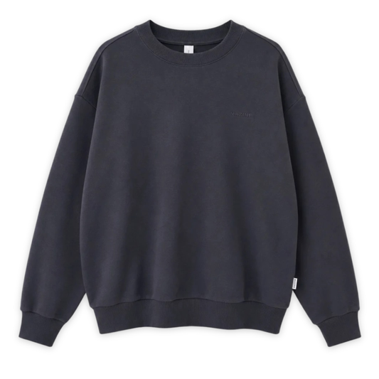 MAZINE || MEN BACK PRINT SWEATSHIRT OBSIDIAN/WANDER