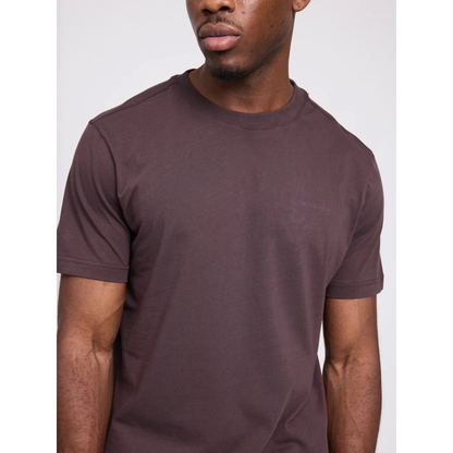 MAZINE || MEN BACK PRINT T-SHIRT BLACK COFFEE/WANDER