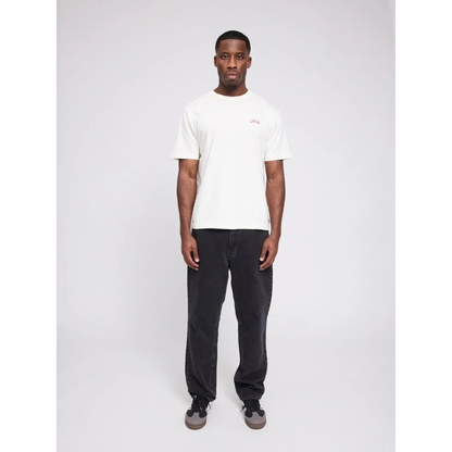 MAZINE || MEN BACK PRINT THEME T-SHIRT OFFWHITE/FALAFEL