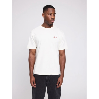 MAZINE || MEN BACK PRINT THEME T-SHIRT OFFWHITE/FALAFEL