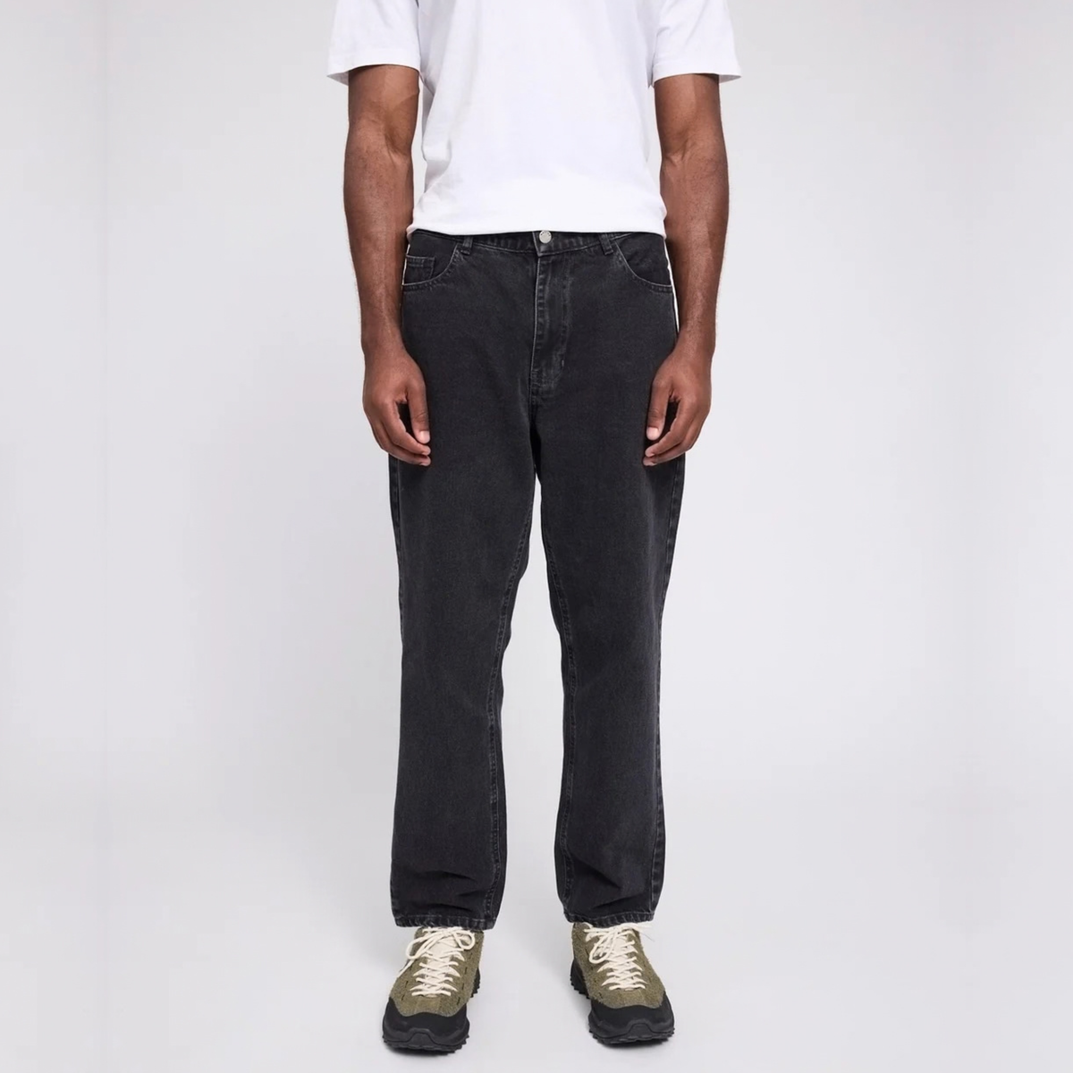 MAZINE || MEN DENIM PANTS DARK GREY