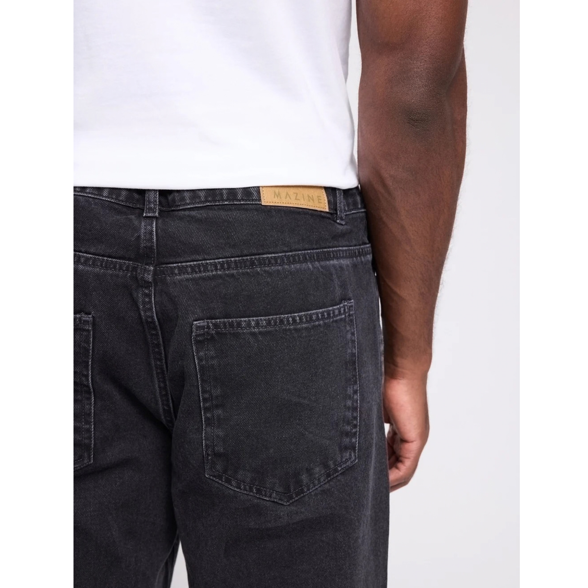 MAZINE || MEN DENIM PANTS DARK GREY