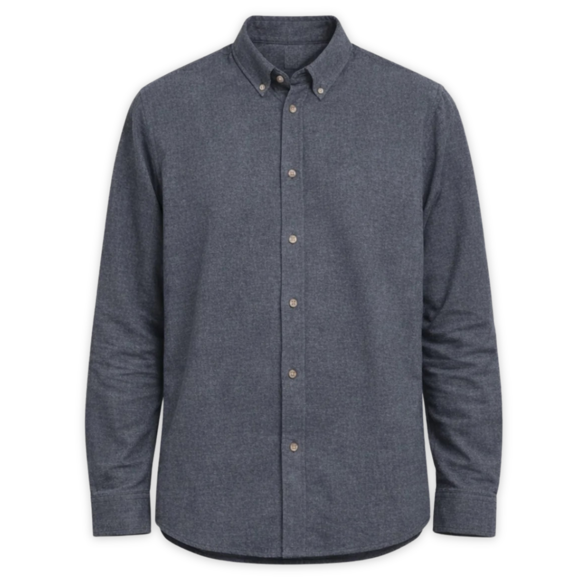 MAZINE || MEN FLANNEL SHIRT ANTHRACITE MEL.