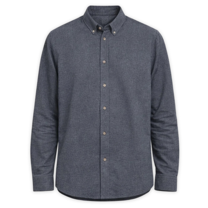 MAZINE || MEN FLANNEL SHIRT ANTHRACITE MEL.