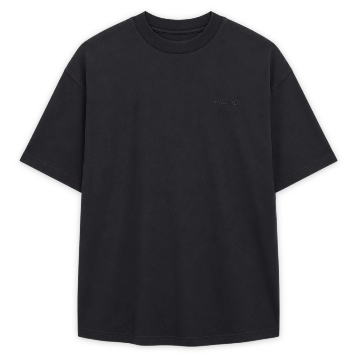 MAZINE || MEN HEAVY BASIC T-SHIRT BLACK