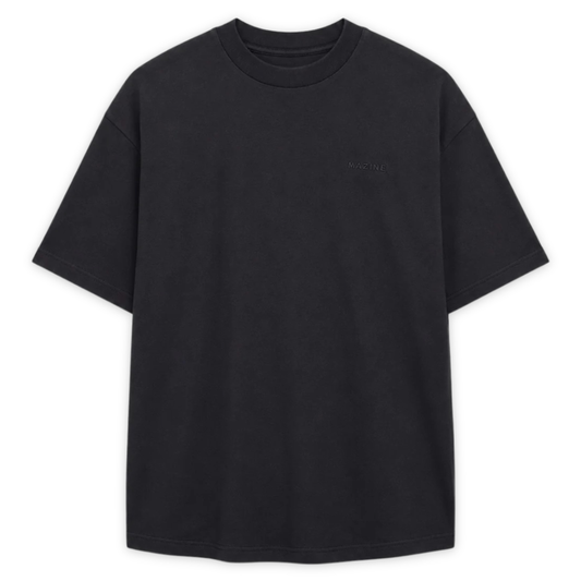MAZINE || MEN HEAVY BASIC T-SHIRT BLACK