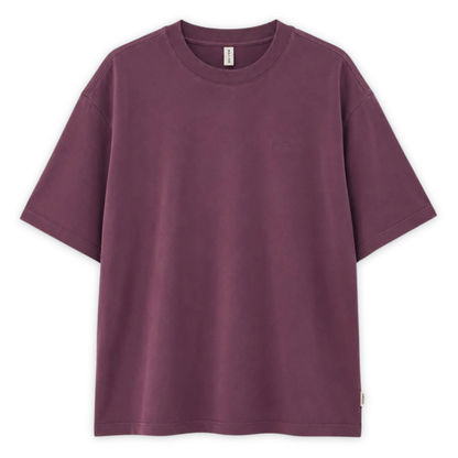 MAZINE || MEN HEAVY BASIC T-SHIRT PLUM