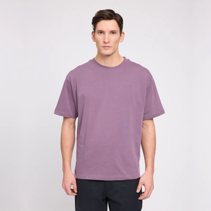 MAZINE || MEN HEAVY BASIC T-SHIRT PLUM