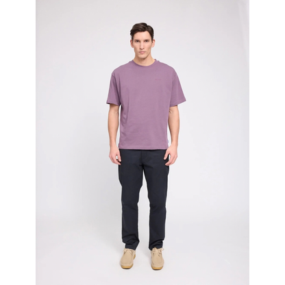 MAZINE || MEN HEAVY BASIC T-SHIRT PLUM