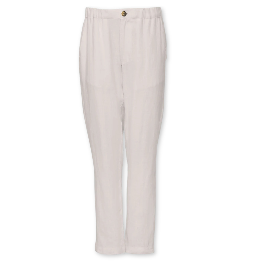 MAZINE || MENS REGULAR LINEN PANTS MOON