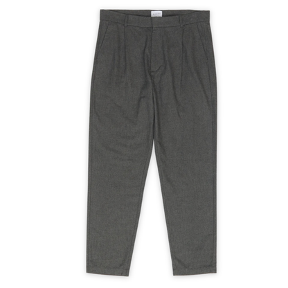 MAZINE || MEN TAPERED FLANNEL PANTS ANTHRACITE MEL.