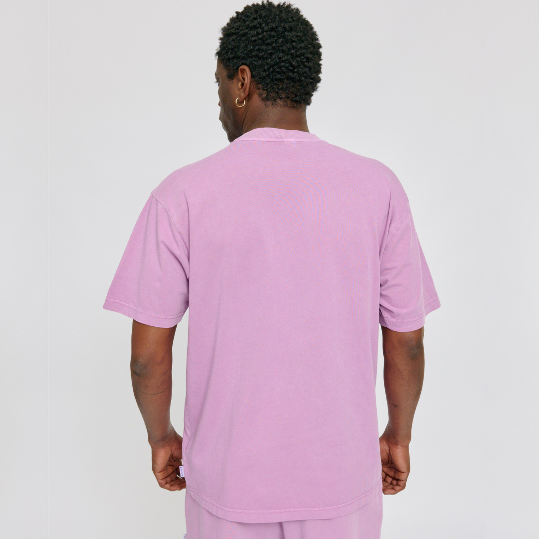 MAZINE || MENS NATURAL DYE T-SHIRT ORCHID