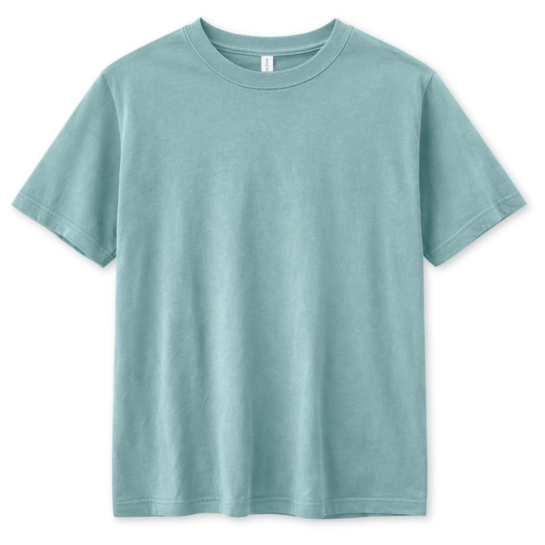 MAZINE || MENS NATURAL DYE T-SHIRT TURQUOISE