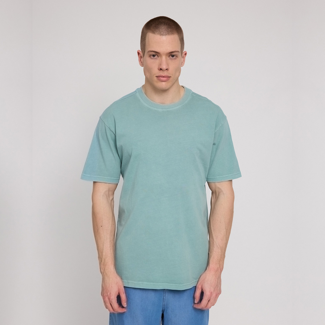 MAZINE || MENS NATURAL DYE T-SHIRT TURQUOISE