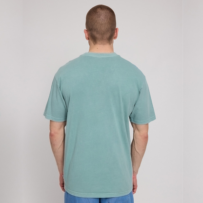 MAZINE || MENS NATURAL DYE T-SHIRT TURQUOISE