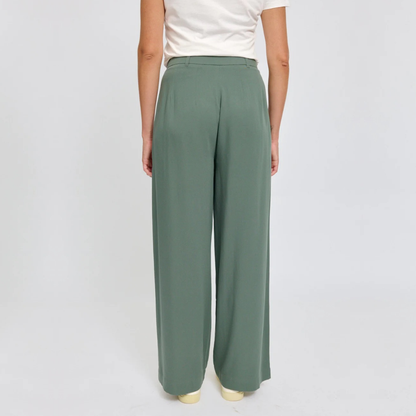 MAZINE || PLEATED VISCOSE PANTS WOMEN BOTTLE