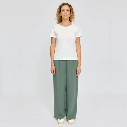 MAZINE || PLEATED VISCOSE PANTS WOMEN BOTTLE