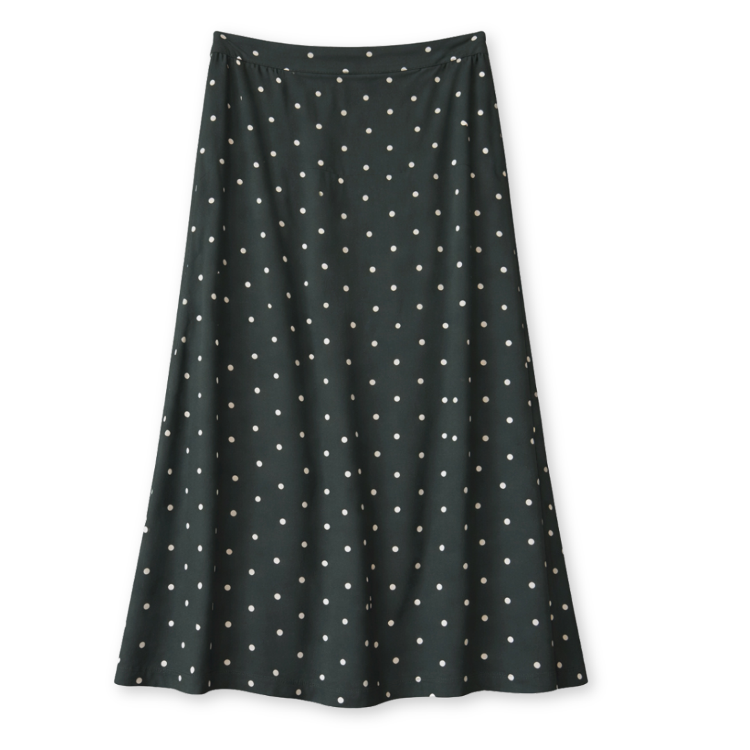 MAZINE || PRINTED VISCOSE MIDI SKIRT BOTTLE/PRINTED