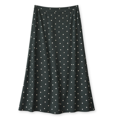 MAZINE || PRINTED VISCOSE MIDI SKIRT BOTTLE/PRINTED