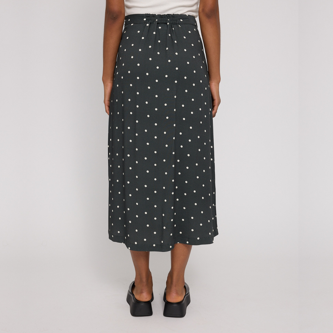 MAZINE || PRINTED VISCOSE MIDI SKIRT BOTTLE/PRINTED