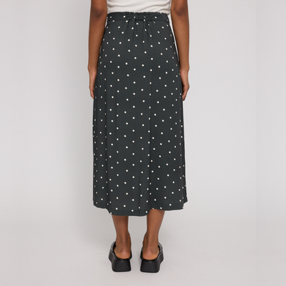 MAZINE || PRINTED VISCOSE MIDI SKIRT BOTTLE/PRINTED