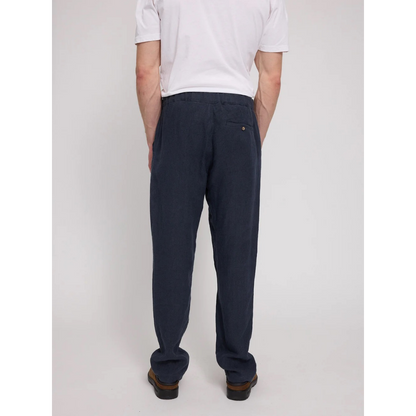 MAZINE || REGULAR LINEN PANTS MEN INK BLUE
