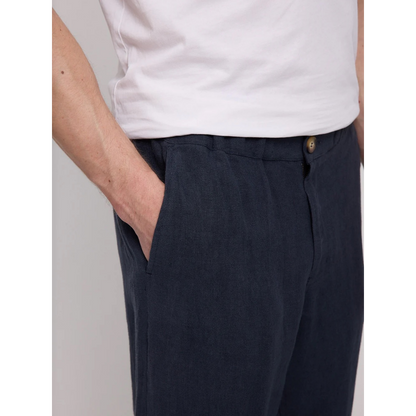 MAZINE || REGULAR LINEN PANTS MEN INK BLUE