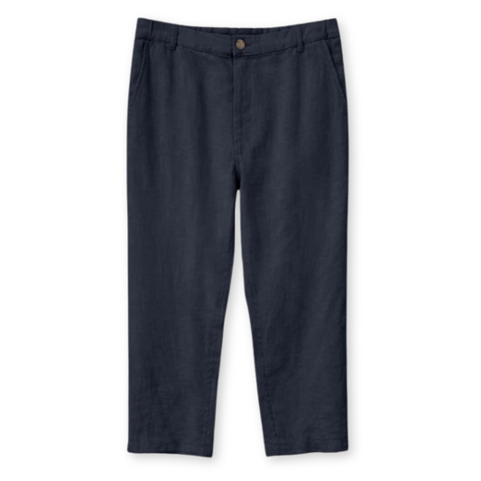 MAZINE || REGULAR LINEN PANTS MEN INK BLUE