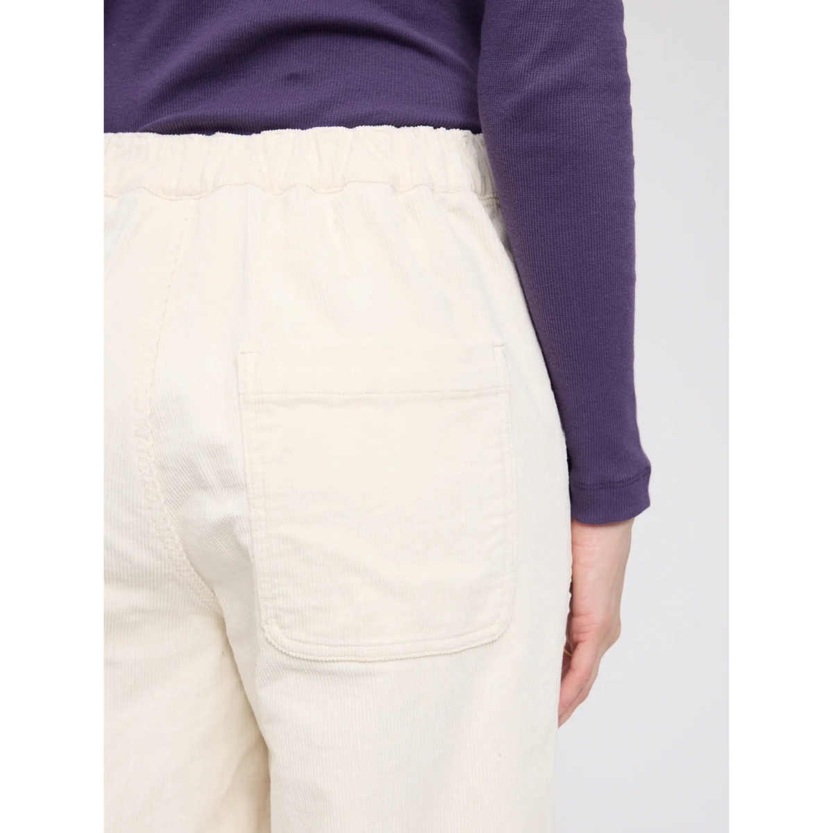 MAZINE || RELAXED CORDUROY PANTS TOFU WOMAN