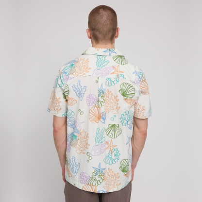 MAZINE || RESORT SHIRT OFFWHITE/SEA LIFE