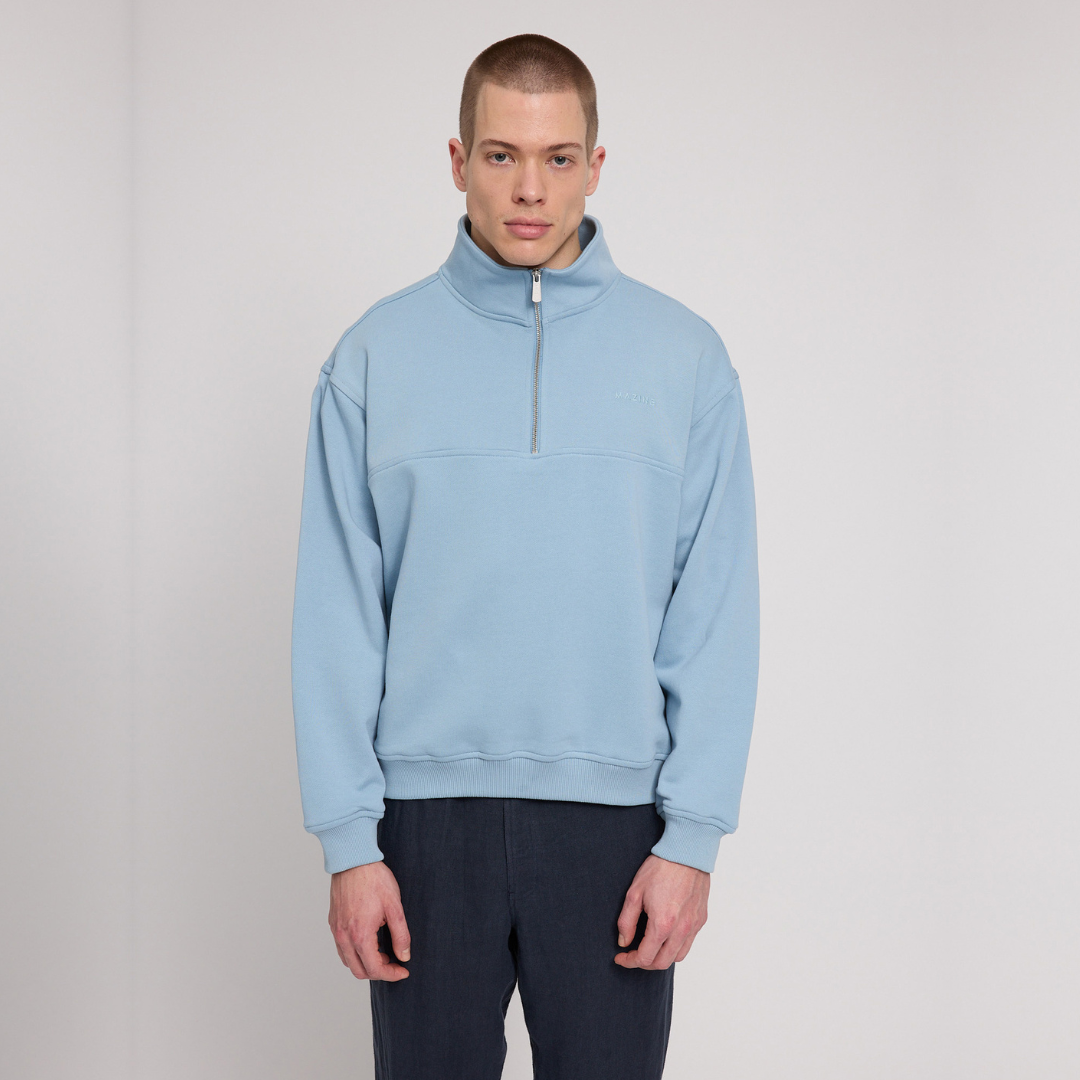 MAZINE || MENS SWEAT TROYER LIGHT BLUE