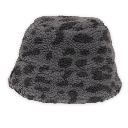 MAZINE || TEDDY FLEECE BUCKET HAT GREY/PRINTED