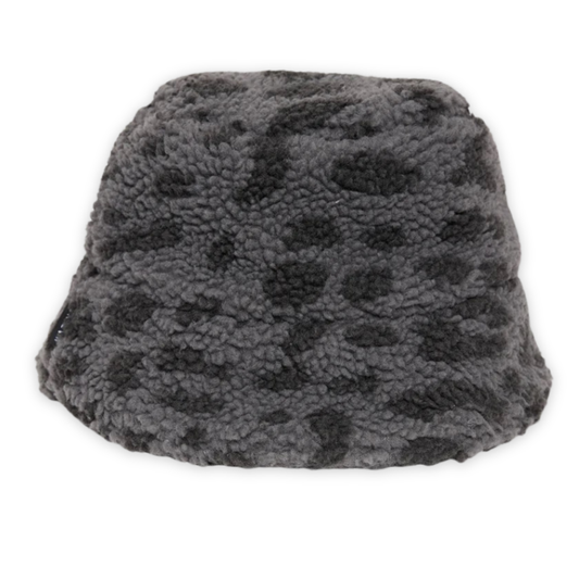 MAZINE || TEDDY FLEECE BUCKET HAT GREY/PRINTED