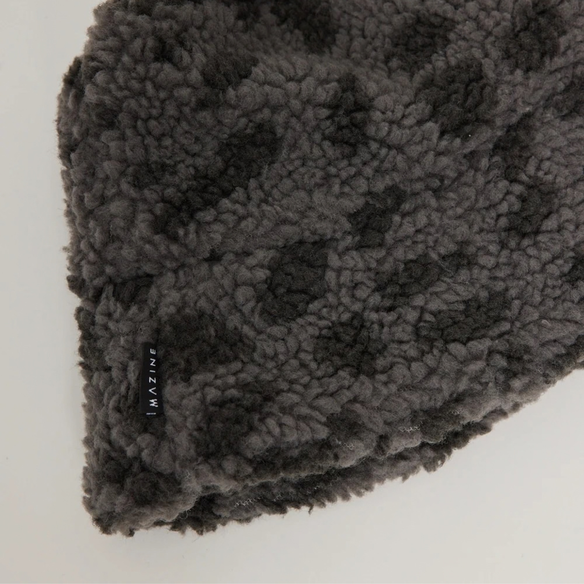 MAZINE || TEDDY FLEECE BUCKET HAT GREY/PRINTED
